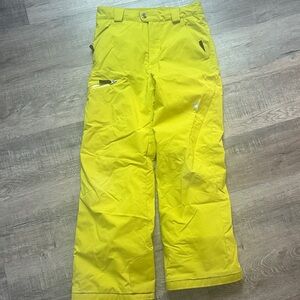Spyder Bright Yellow Kids Ski Pants